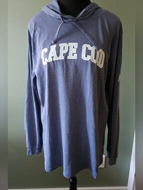 Cape Cod Hooded Pullover - Slate Blue